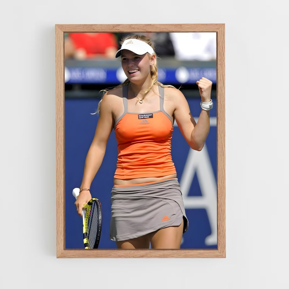 Poster Ace en Orange – affiche Tennis (vue 4)